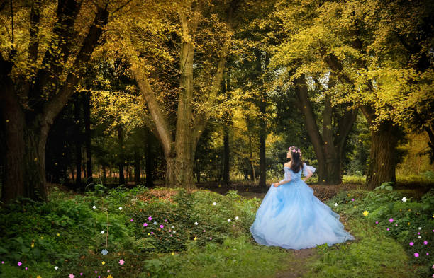istock The woman in the forest 1071036634