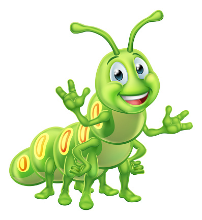 Caterpillar Cartoon Character Stock Illustration - Download Image Now -  Caterpillar, Animal, Cartoon - iStock