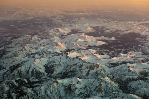 istock Sierra Nevada Mountains Aerial View in Winter 1071043634