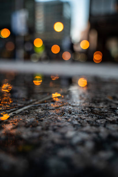 istock Bokeh City Shot from low perspective 1071044228
