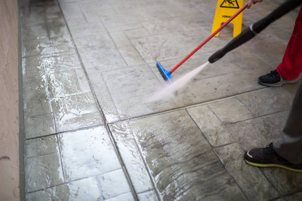 istock Cleaning the floor with pressure washer 1071046942