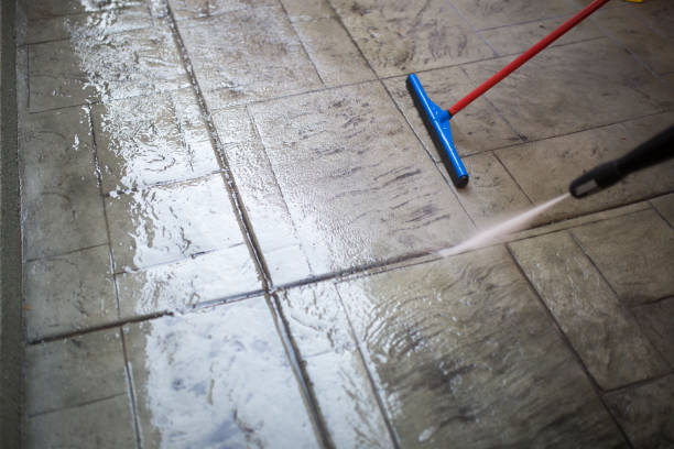 istock Cleaning the floor with pressure washer 1071046970