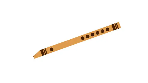 Vector illustration of Flute icon