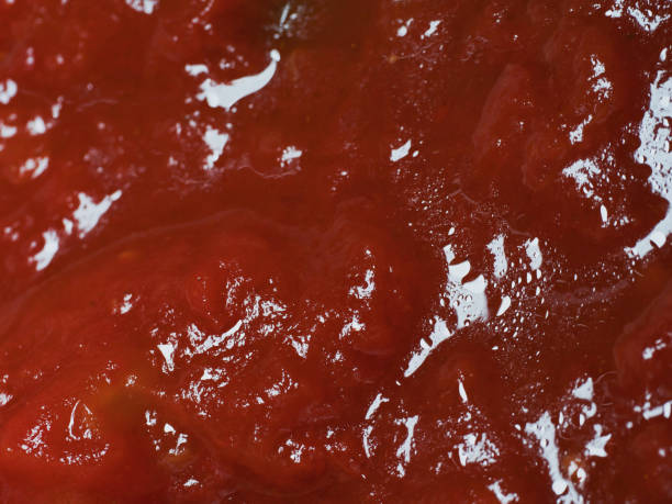 Classic homemade tomato sauce close-up