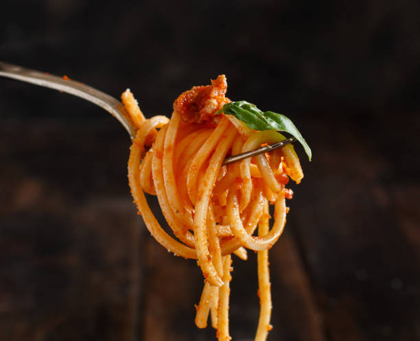 istock Spaghetti pasta with bolognese sauce 1071068408