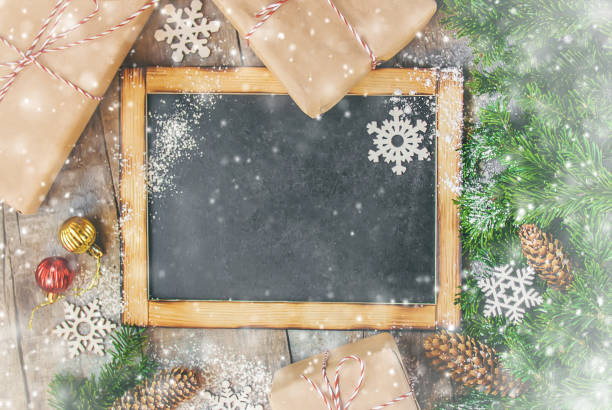 istock Christmas background. happy New Year. Selective focus 1071068586