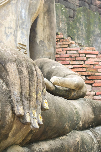 istock Hand of Big Buddha is the oldest 1071078498