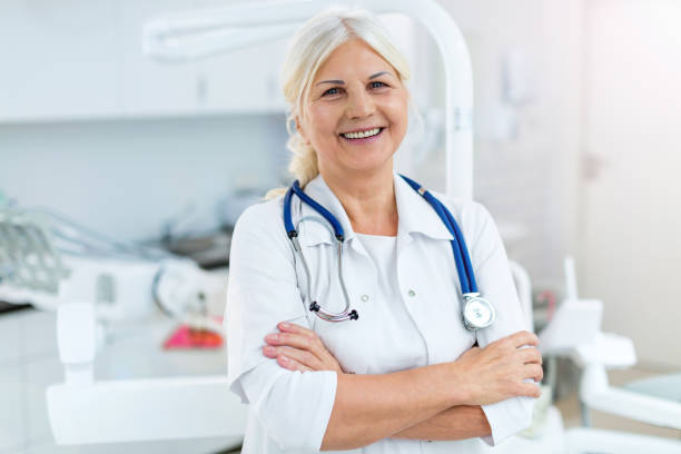 istock Senior female doctor 1071079402