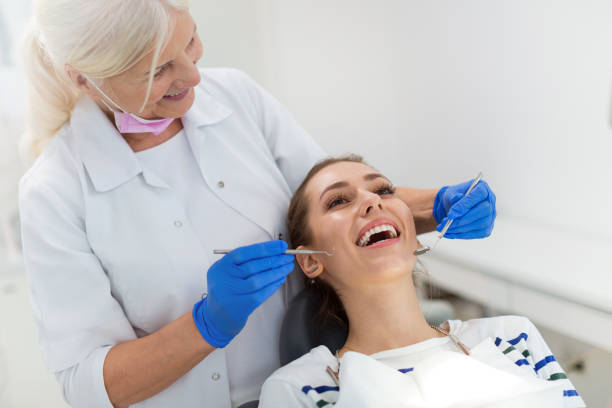 istock Dentist and patient in dentist office 1071081222