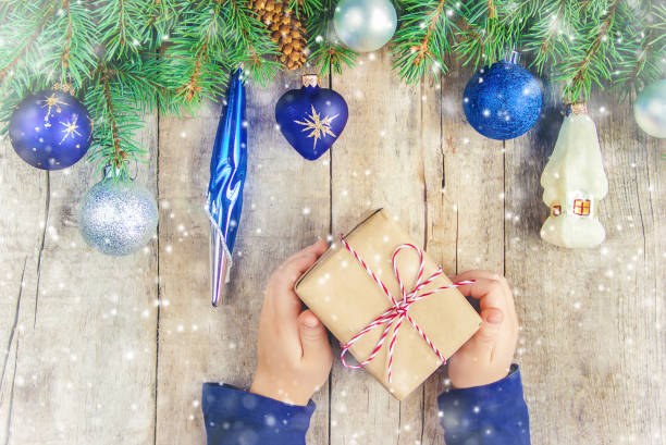 istock Christmas background. happy New Year. Selective focus 1071084984