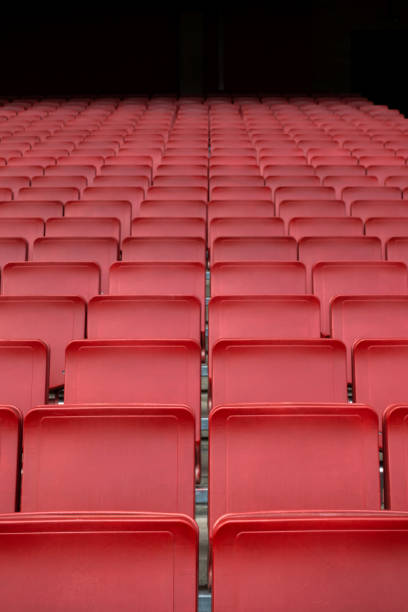 istock Red seat row in stadium 1071085198