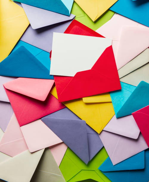 istock Colored Envelopes and Thank You Card 1071085242
