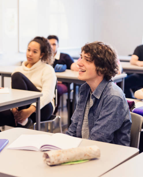 istock Multi-ethnic group of College students in classroom. 1071085272