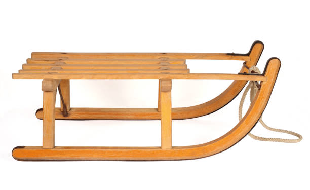 istock wooden sledge isolated over white 1071089588
