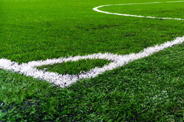 istock Football field coverage, view from the corner point 1071099376