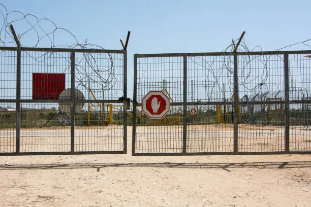 Israeli Palestine border gate checkpost