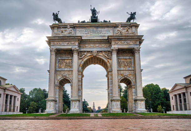 istock Arch of Peace in Ac Milan 1071122516