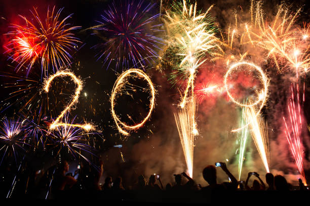 istock 2019 made with sparklers on black background. 1071123936