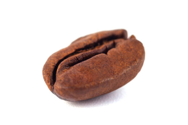 istock Roasted coffee bean isolated on white background. Three coffee beans 1071135302