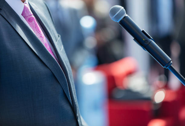 istock Politician giving speech 1071139328