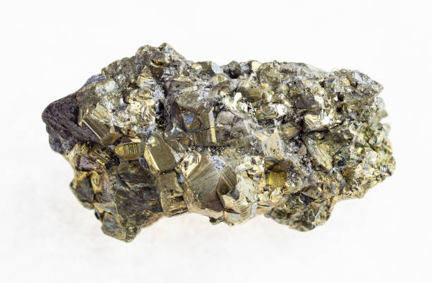 istock raw crystalline pyrite stone on white 1071141666