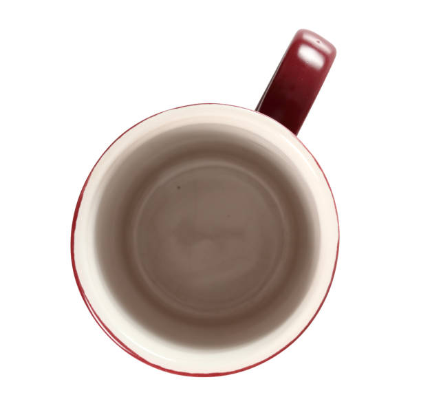 istock Porcelain Tea Cup. Isolated with clipping path. Directly Above. 1071154644