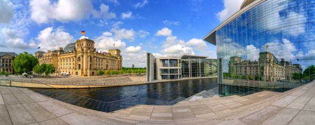 Berlin, panoramic view of the old and modern c, Germany
