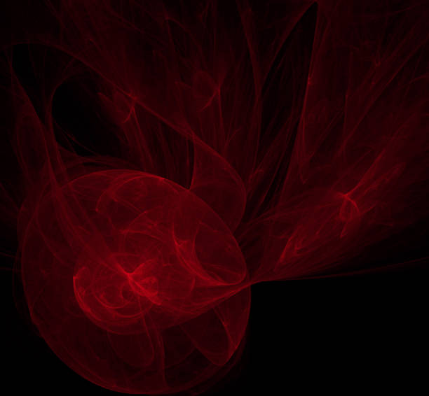 istock Red abstract on black background. Fantasy fractal texture. Digital art. 3D rendering. Computer generated image. 1071171120