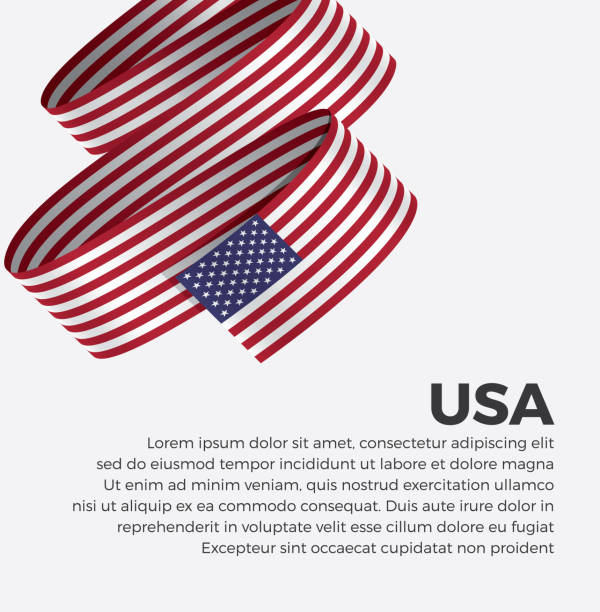 сша флаг - vertical usa greeting washington dc stock illustrations