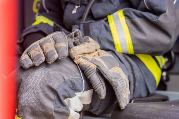 istock Close-up of a firefighter's equipment 1071179214