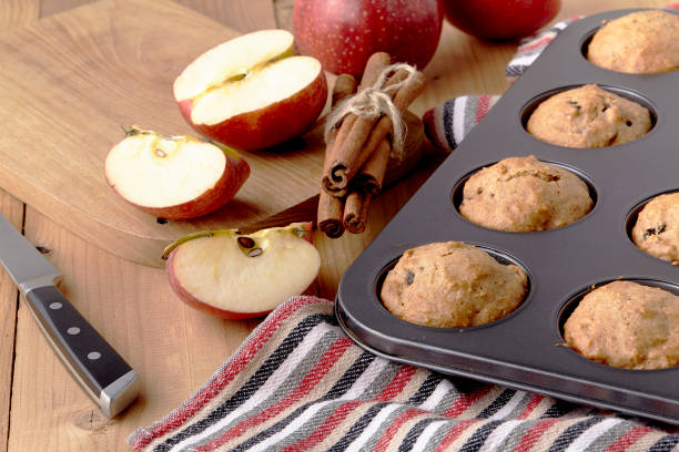istock Small fruitcakes for Christmas dinner. Raisin mini cakes 1071183450