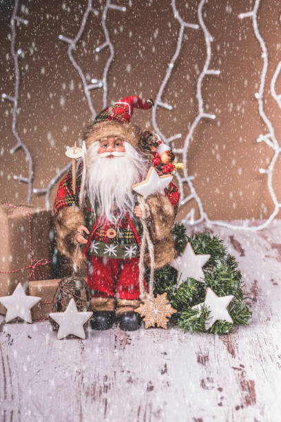 istock Santa Claus with gingerbread and Christmas decorations 1071193322