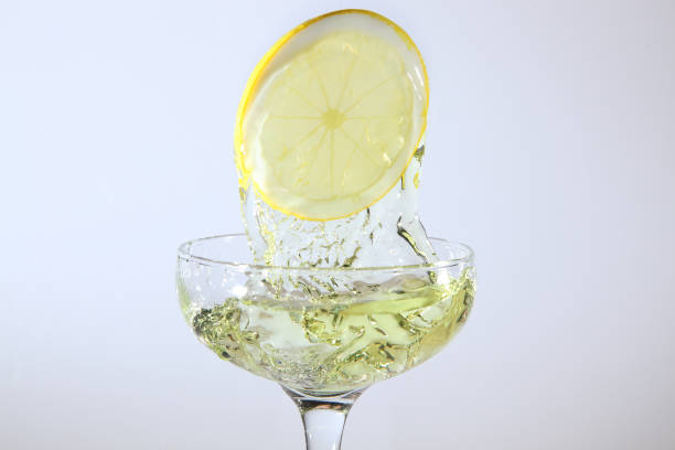 water splashing in the glass