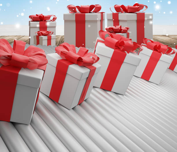 istock row of christmas presents boxes on conveyor belt 3d-illustration 1071204038
