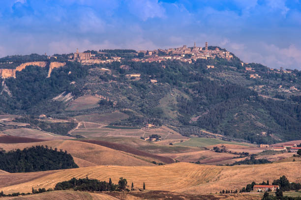 istock Volterra, Tuscany, Italy panoramic view with hills 1071209666