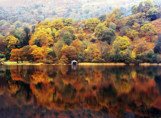 lake district national park cumbria england uk colour image shot on medium format film Camera