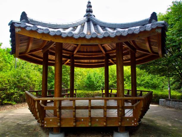 istock Palgakjeong, Traditional resting building in Korea 1071239250