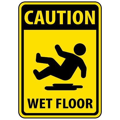 wet floor slippery