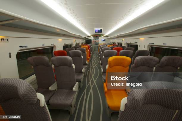 Inside The Train Car Stock Photo - Download Image Now - Shinkansen, Car Interior, Business