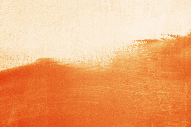 orange grunge hintergrund - orange wall textured paint stock-fotos und bilder