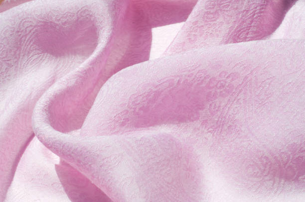 istock Texture, background, pattern. Cloth silk pink. English pink fabric with pink tones and white small floral pattern 1071271488
