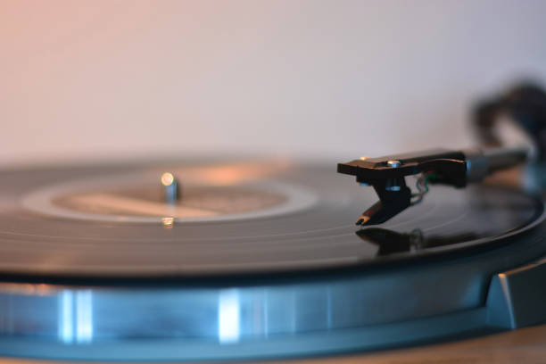 istock an old vinyl record runs in the Jukebox 1071273188