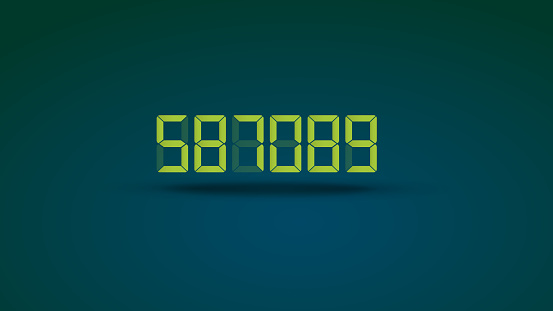 Digital Numeric meter display