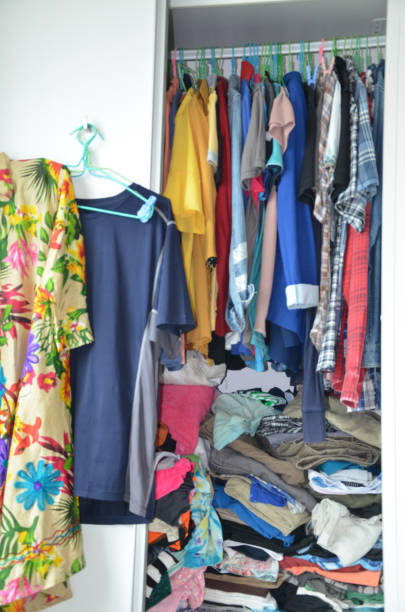 istock Wardrobe full of cloth 1071286148