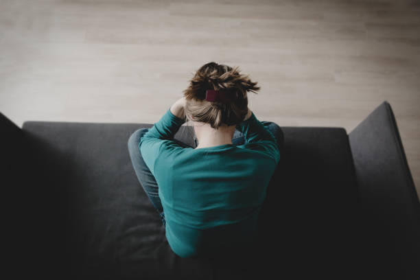 istock stressed sad woman, despair and depression, sorrow 1071287556
