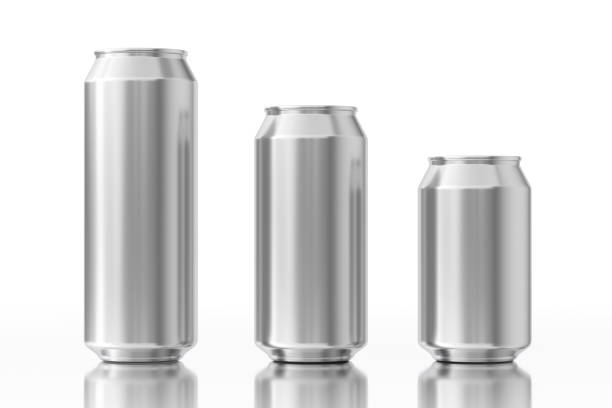 istock Blank Aluminum Cans with Free Space for Your Design. 3d Rendering 1071293644