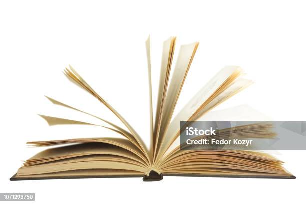 Books Stock Photo - Download Image Now - Book, Open, White Background