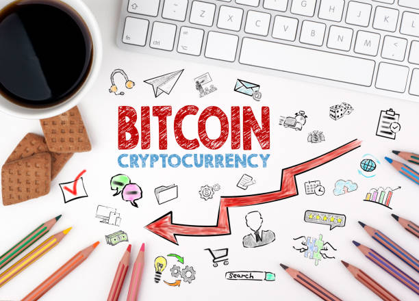 istock Bitcoin price crash concept with icons 1071305938