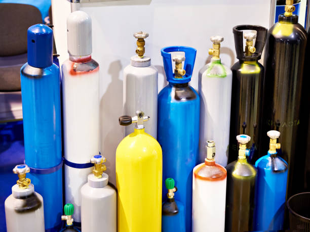 istock Metal cylinders for compressed gases 1071315852