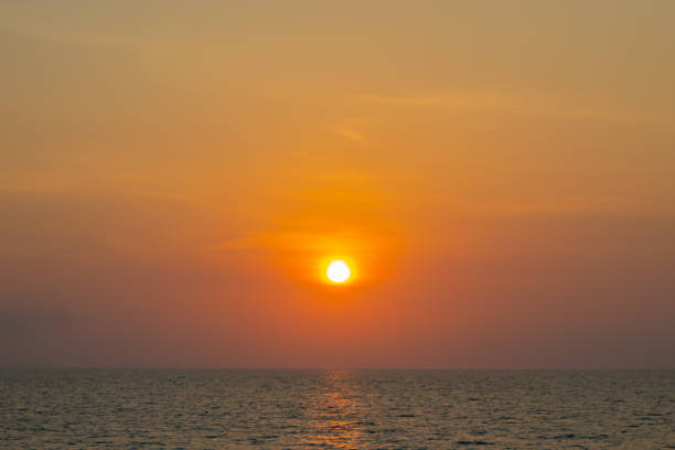 The sunlight from the Sun in the sea